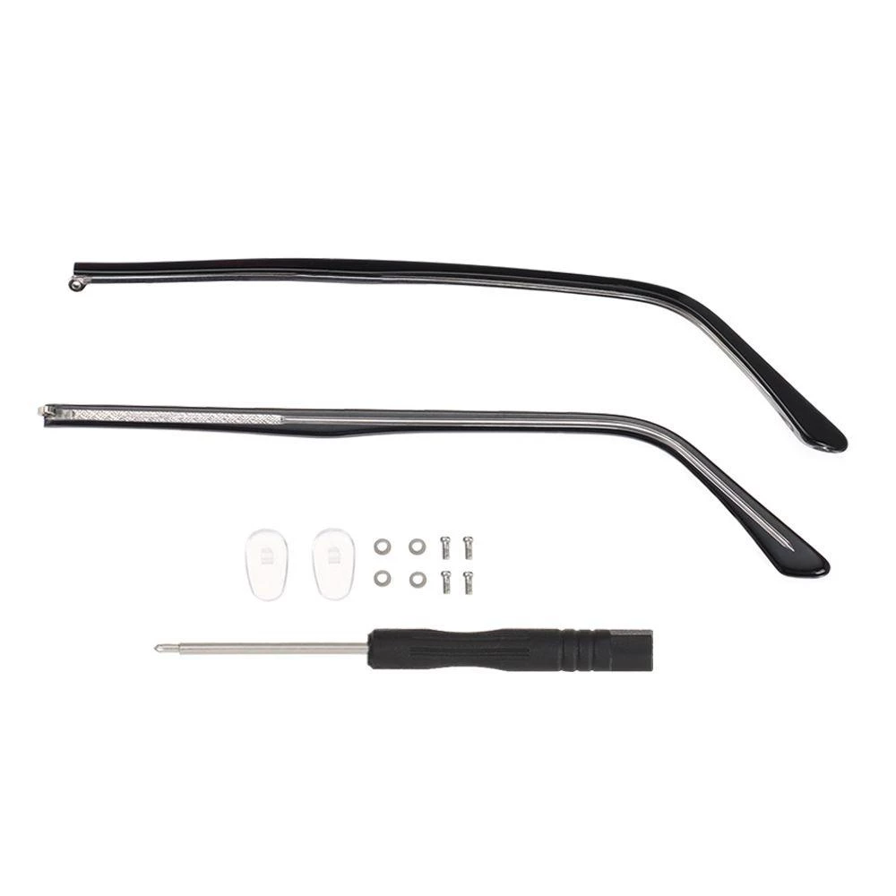 แขนแว่นตาสีดำ โลหะ สากล เครื่องมือซ่อมแว่นตา อุปกรณ์เสริม